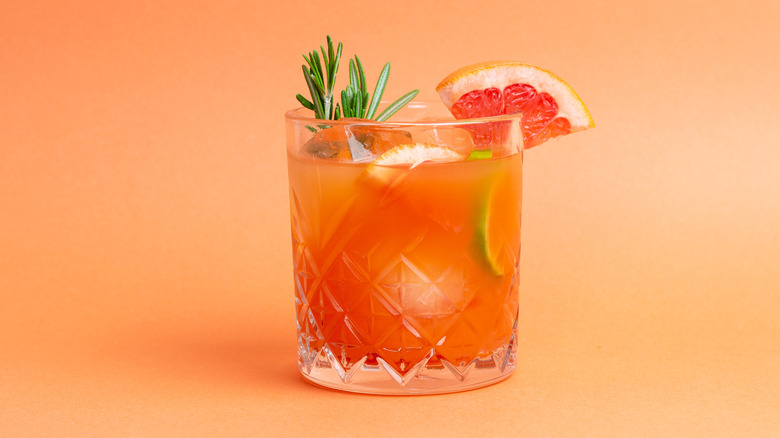 Paloma with grapefruit and rosemary