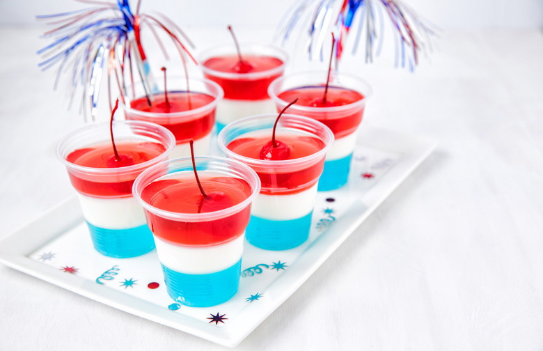 Red, White, and Blue Spiked Sweets Jell-O Shots