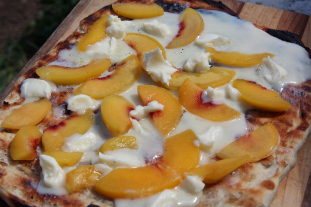 Dessert: Grilled Peach Pizza Recipe