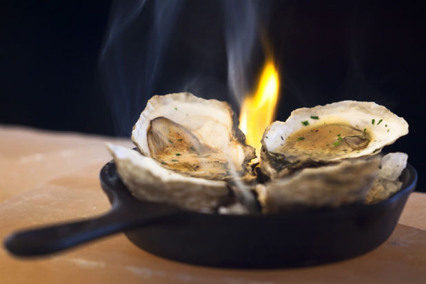 Appetizer: Grilled Oysters with Rosemary Brown Butter Recipe