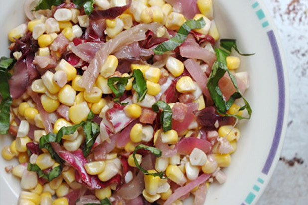 Corn Salad with Radicchio & Red Onion Recipe