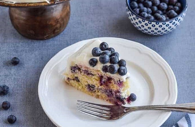 Gluten-Free Lemon Blueberry Cake 