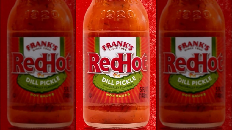 Frank's RedHot Dill Pickle bottle