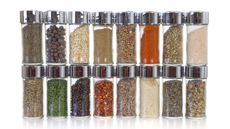 organized spice jars