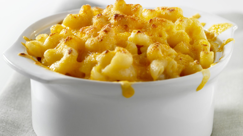 Pot of mac and cheese