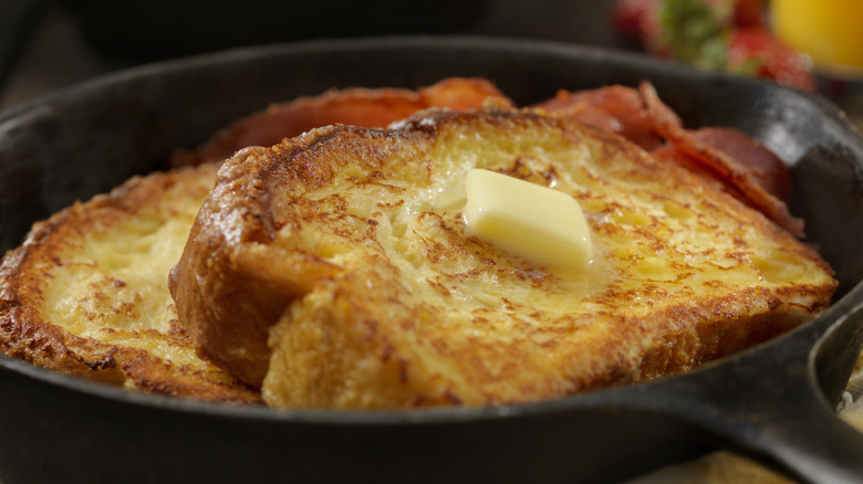 Brioche French toast with butter