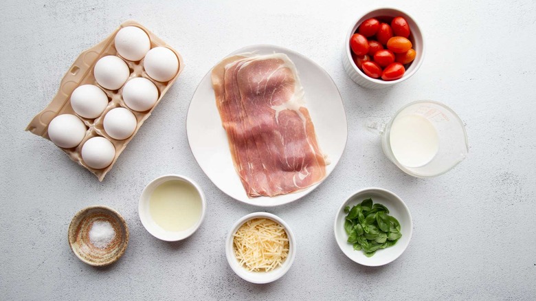 ingredients for a frittata