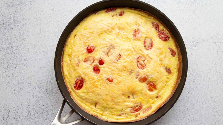 baked frittata with tomatoes