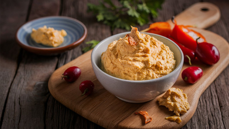 creamy pimento cheese in bowl