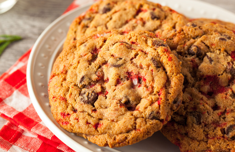 Gluten-Free White Chocolate Peppermint and Milk Chocolate Chip Cookies