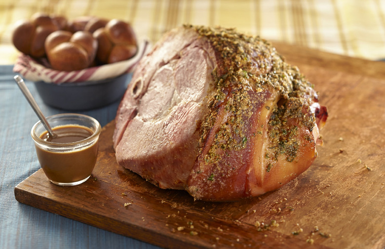 Baked Ham With Wheat Germ Crust