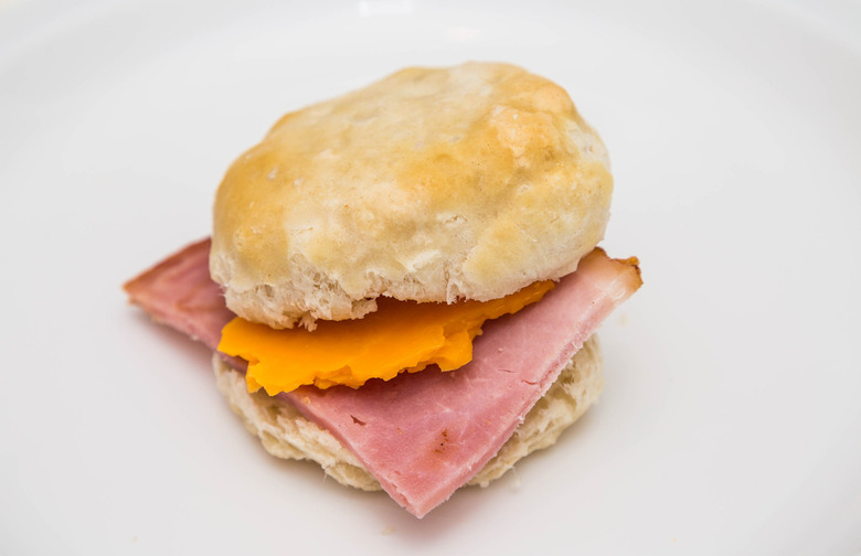 Pimento Cheese Biscuits With Country Ham