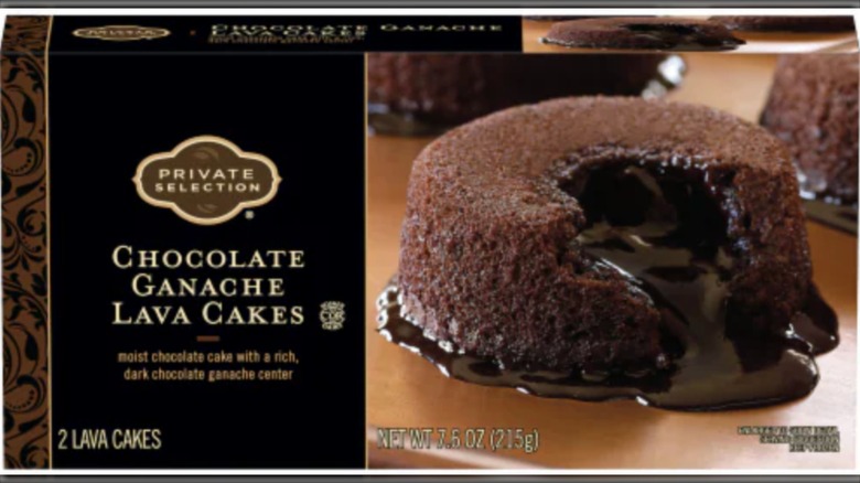 Box of Kroger chocolate lava cakes