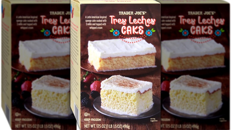 Trader Joe's tres leches cake box