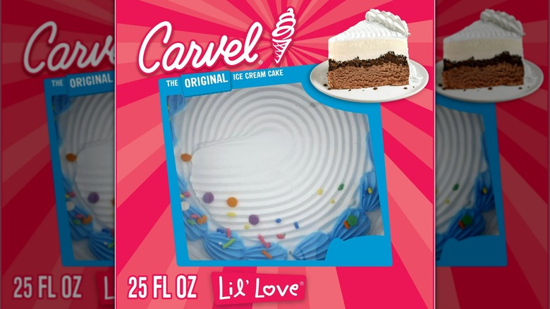 Carvel Lil' Love ice cream cake packaging