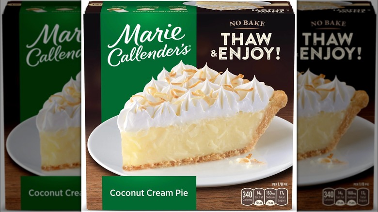 Marie Callender's coconut cream pie box