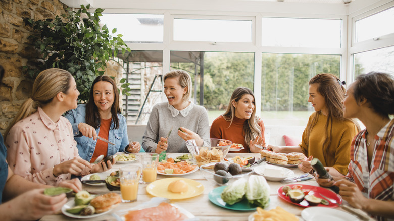 friends having brunch