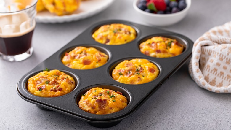 egg bites in muffin tin