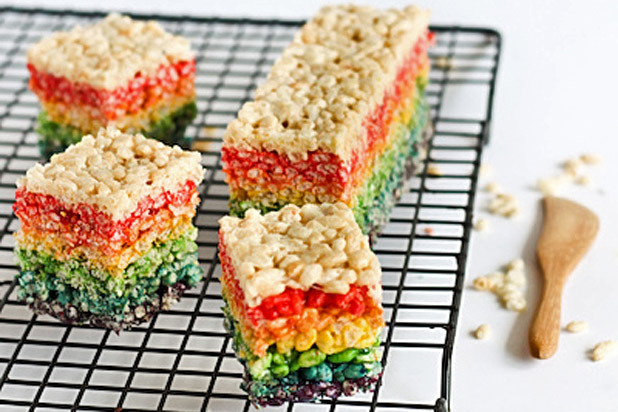 Rainbow Rice Krispies Treats