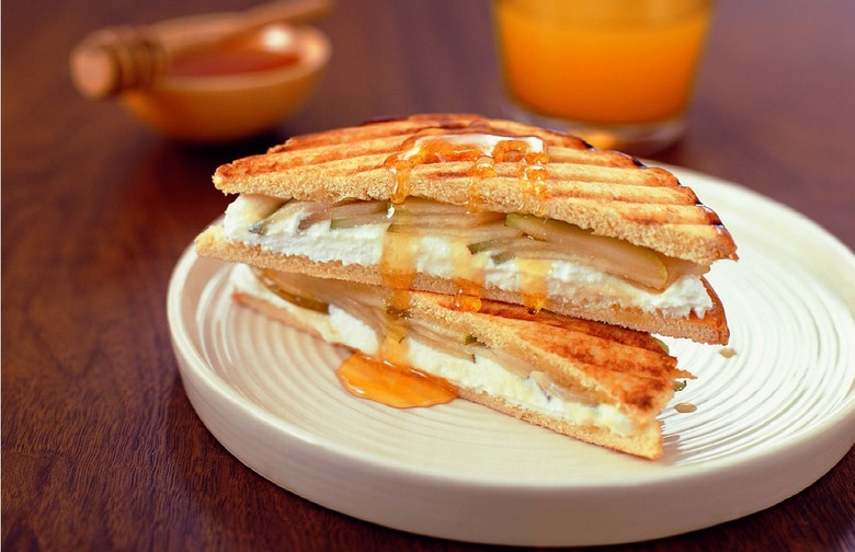 Ricotta and Pear Drizzle Panini