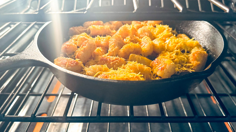 steak and potato skillet baking 