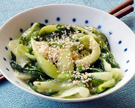 Garlic ginger bok choy