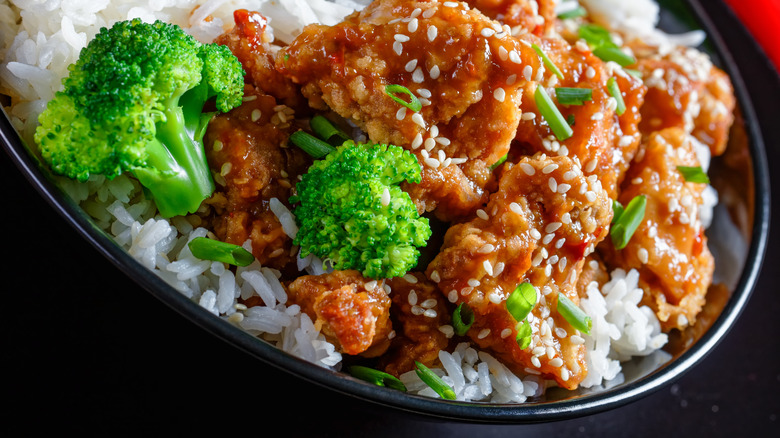 General Tso's over rice