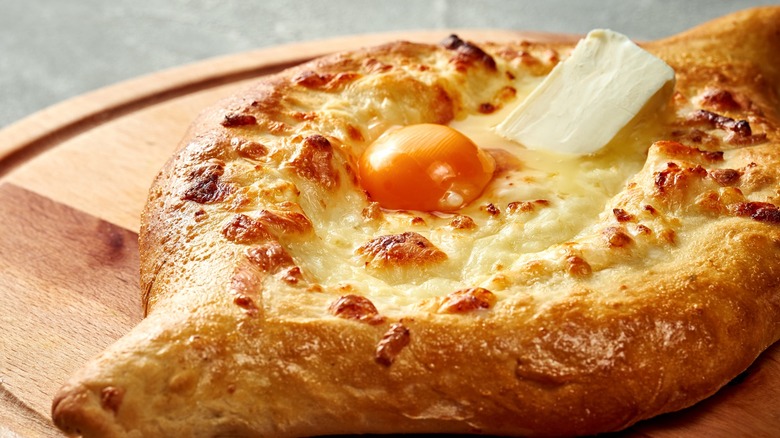 khachapuri with salguni cheese 