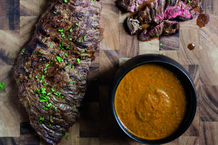 Grilled Skirt Steak With Chimichurri