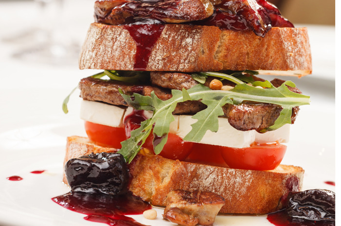 Grilled Steak Sandwiches With Goat Cheese and Arugula