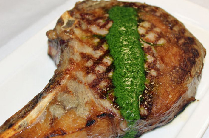 Ribeye Steak With Ramp Chimichurri