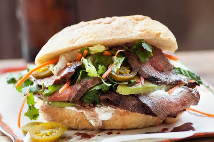 Grilled Flat Iron Tortas