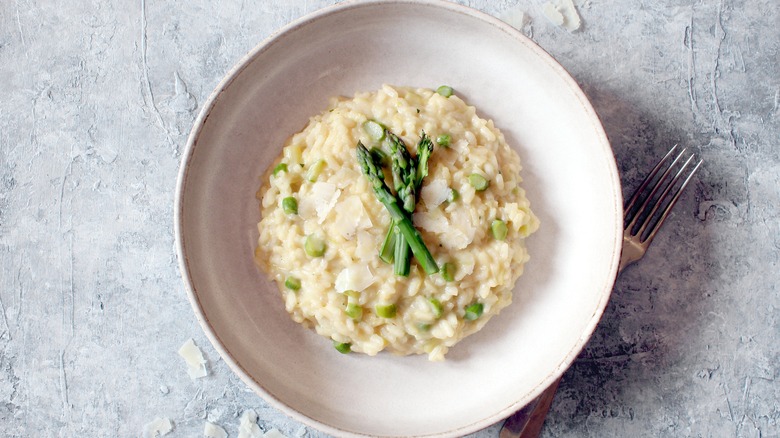 Risotto with asparagus