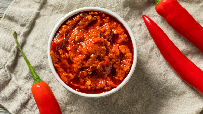 bowl of chili paste