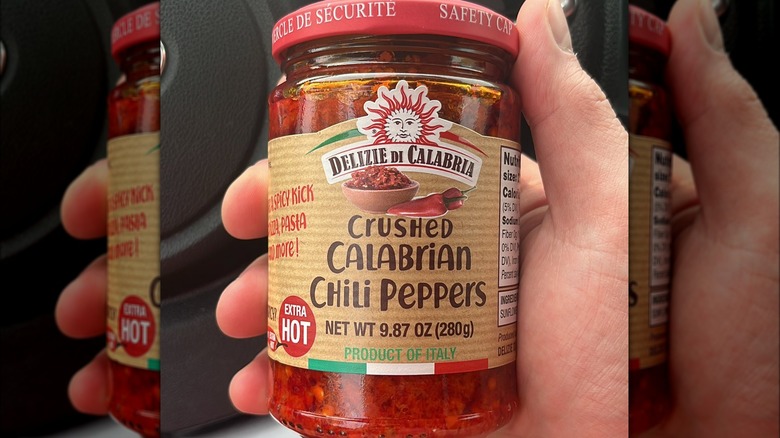 jar of Calabrian chili paste