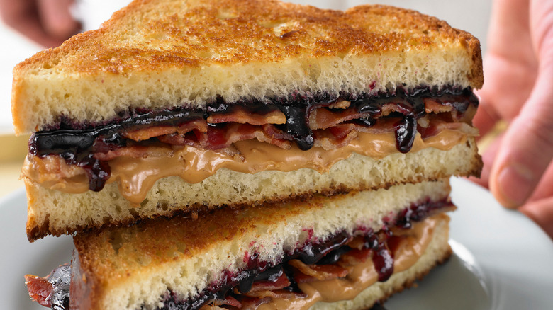 Peanut butter & jelly with bacon