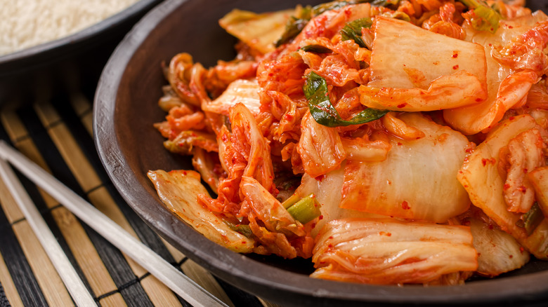 Kimchi in bowl