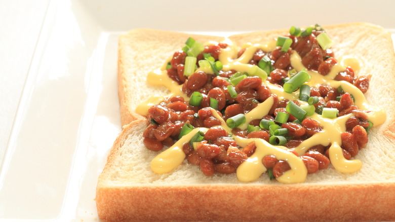 natto on toast