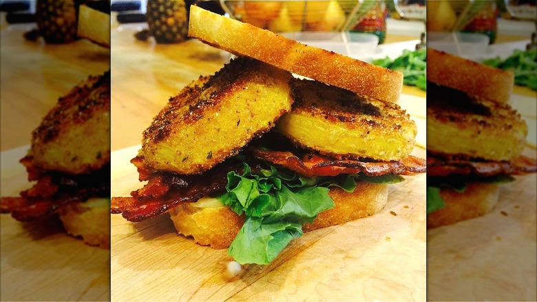 Fried green tomato BLT