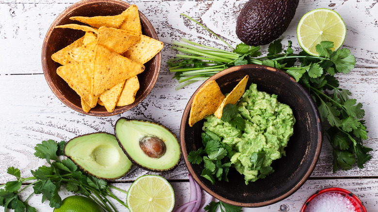 Guacamole and its ingredients