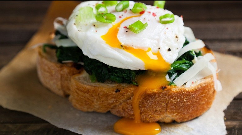 spam breakfast sandwich on a plate