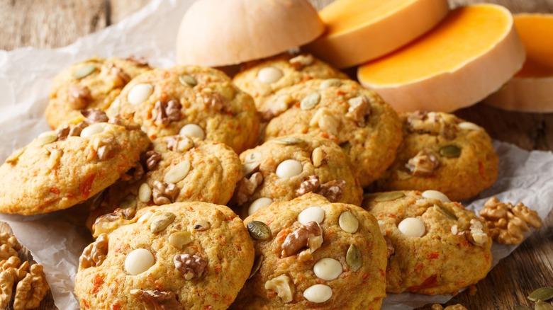 Cookies with pumpkin seeds