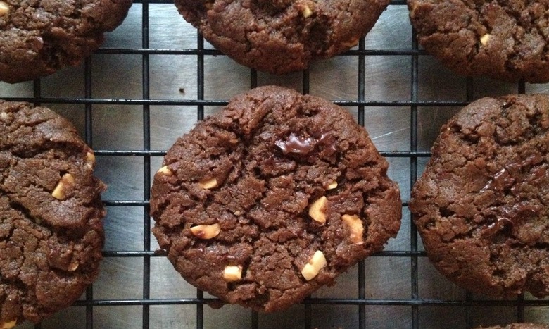 Gluten-Free Double Chocolate Peanut Butter Chunk Cookies