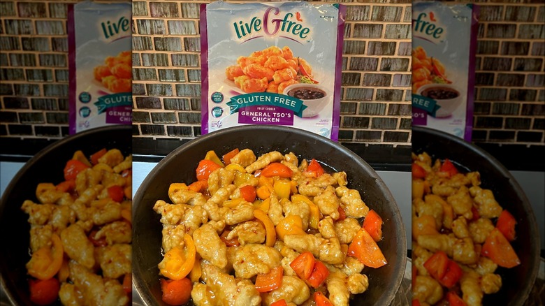 LiveGfree's General Tso's chicken in skillet