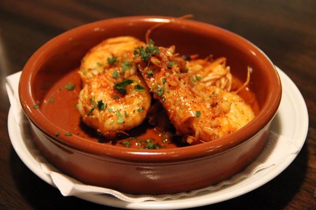 Garlic Shrimp with Brandy and Espelette Peppers