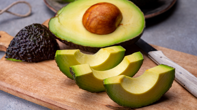 slices of avocado