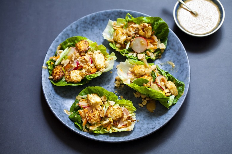 Chicken and Apple Lettuce Wraps