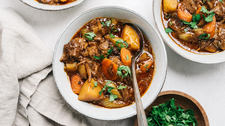 Gravy-based beef stew