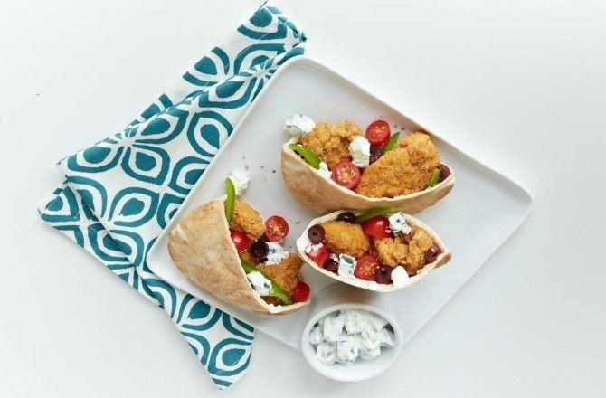 Greek Salad Chicken Pita