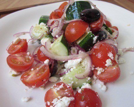 Greek Salad with Meyer Lemon